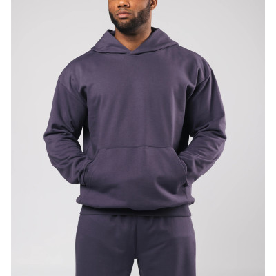 Men's heavyweight pullover hoodies with kangaroo pockets cozy fit cotton fleece sweatshirts
