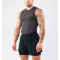 Men's slim fit crew neck stringers lightweight moisture wicking sleeveless gym top