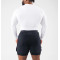 Men's long sleeve crew neck ribbed t shirts athletic fit sports tees