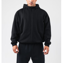 Full zip relaxed fit hoodies with side pockets