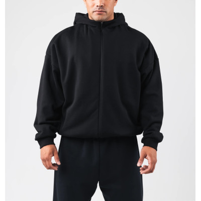 Full zip relaxed fit hoodies with side pockets