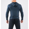 Long sleeve hooded athletic fit t shirts lightweight moisture wicking sports tees