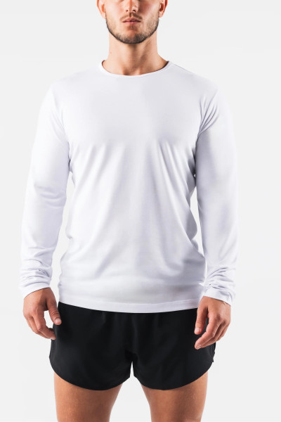 Men's long sleeve classic tee regular fit crew neck cotton t shirts