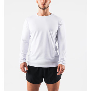 Men's long sleeve classic tee regular fit crew neck cotton t shirts