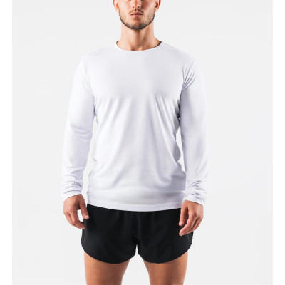 Men's long sleeve classic tee regular fit crew neck cotton t shirts