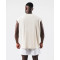 Men's crew neck workout tank tops loose fit cotton athleisure stringers