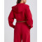 Women's long sleeve cropped zip up hoodies full zip cotton jackets with hood