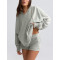 Women's relaxed fit cotton hoodies with adjustable hood