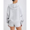 Women's cotton hooded sweatshirts with kangaroo pockets cozy fit hoodies