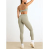 Women's spaghetti strap tube sports bra nude feeling medium impact gym top