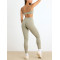 Women's spaghetti strap tube sports bra nude feeling medium impact gym top