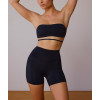 New arrival stylish tube bra buttery soft cross-back bandeau sports bra