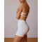New arrival stylish tube bra buttery soft cross-back bandeau sports bra
