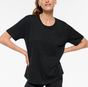 Women's crew neck classic style t shirts short sleeve regular fit sports tees