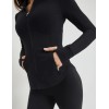New full zip up jackets with hiden pockets buttery soft fitted yoga jackets