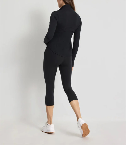 New full zip up jackets with hiden pockets buttery soft fitted yoga jackets