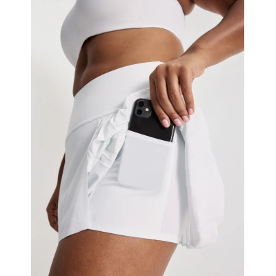 New arrival pleated tennis skort high waist flowy skirts with built in shorts