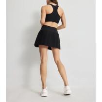 New arrival pleated tennis skort high waist flowy skirts with built in shorts