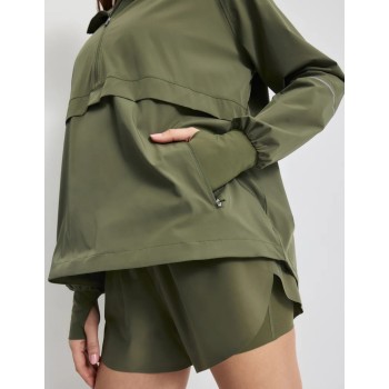 Women's breathable training jackets with reflective bars