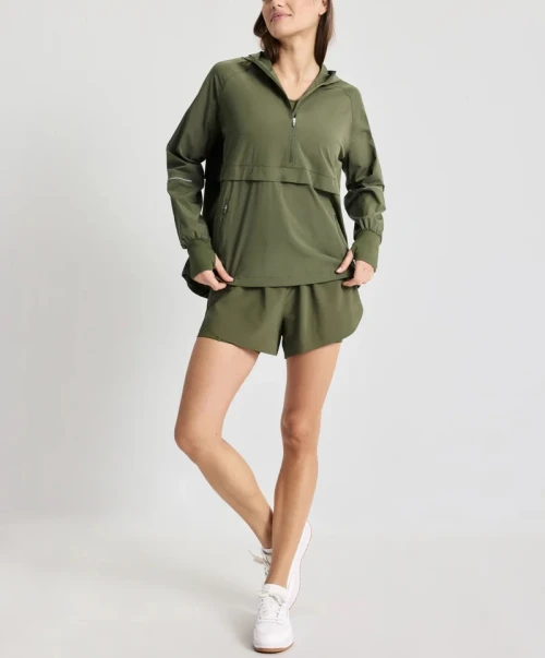Women's breathable training jackets with reflective bars