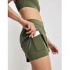 Women's 2 in 1 woven fabric training shorts high quality running shorts with side pockets