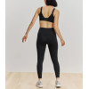 High waist compressive yoga leggings with mesh pockets squat proof fitness tights