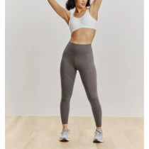 High waist compressive yoga leggings with mesh pockets squat proof fitness tights