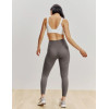 High waist compressive yoga leggings with mesh pockets squat proof fitness tights
