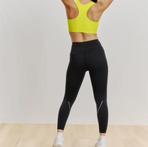 High rise performance pocket leggings for women moisture wicking training leggings