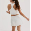 Women's classic racerback longline sports bra high neck lightweight sleeveless gym top