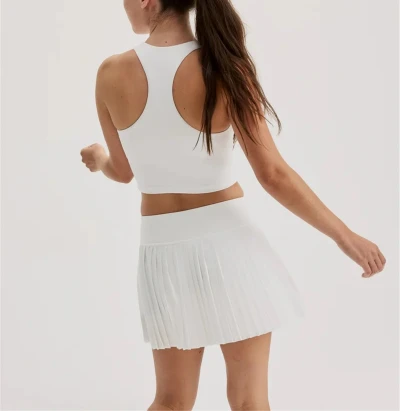 Women's classic racerback longline sports bra high neck lightweight sleeveless gym top