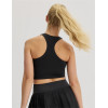 Women's classic racerback longline sports bra high neck lightweight sleeveless gym top