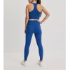 Mid rise compressive basic leggings for women squat proof stretchy yoga leggings