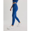 Mid rise compressive basic leggings for women squat proof stretchy yoga leggings