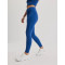 Mid rise compressive basic leggings for women squat proof stretchy yoga leggings