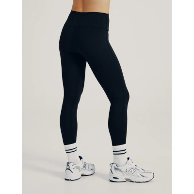 Mid rise compressive basic leggings for women squat proof stretchy yoga leggings