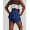 Tummy control compressive gym shorts high rise nylon spandex biker shorts