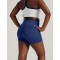 Tummy control compressive gym shorts high rise nylon spandex biker shorts