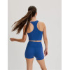 Tummy control compressive gym shorts high rise nylon spandex biker shorts