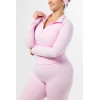Women's long sleeve quarter zip yoga jackets light weight athletic fit fitness jackets