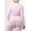 Women's long sleeve quarter zip yoga jackets light weight athletic fit fitness jackets