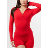 Women's long sleeve quarter zip yoga jackets light weight athletic fit fitness jackets
