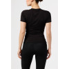 Breathable short sleeve fitted t shirts light weight stretchy tees for women