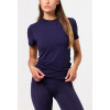 Breathable short sleeve fitted t shirts light weight stretchy tees for women