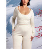 Long sleeve wrap top women's light weight ultra soft ballet crop top