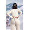 Long sleeve wrap top women's light weight ultra soft ballet crop top