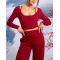 Long sleeve wrap top women's light weight ultra soft ballet crop top