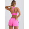 Women's athleisure style relaxed fit cotton shorts with side pockets