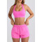 Women's athleisure style relaxed fit cotton shorts with side pockets
