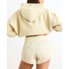 High waist elastic waist woven shorts light weight gym shorts